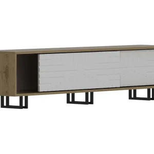 Trygg betalning Hejde TV-Bänk 180 cm Brun/Vit - Möbler
