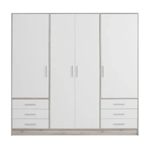Ashgate Garderob 207 cm Brun/Vit - Förvaring Populär