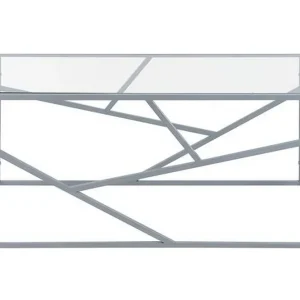 Rea Vanausdall Soffbord 100 cm Silver/Glas - Möbler