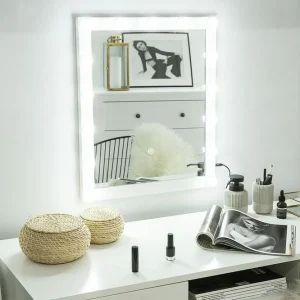 Begränsat erbjudande Saven Spegel LED 50x60 cm Transparent - Inredning