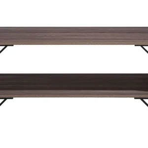 I lager Kindertofte Soffbord 120 cm med Förvaring Hylla Brungrå - Möbler