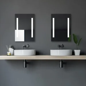 Lågt pris Jordberga Badrumsspegel 70 cm LED-belysning - Hus & renovering