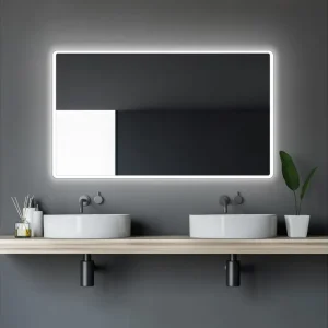 Norrbyn Badrumsspegel 70 cm LED-belysning - Hus & renovering Beställ idag