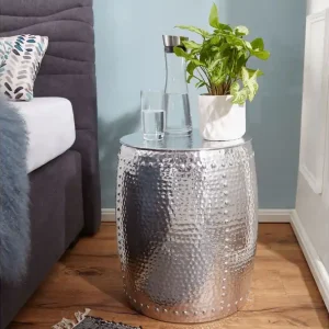 Handla nu Wohnling Delage Sidobord 42 cm Silver - Möbler