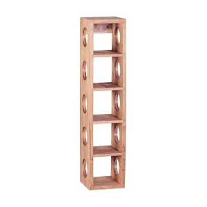 Premium Wohnling Halkett Vinställ 15x15 cm Trä/natur - Förvaring