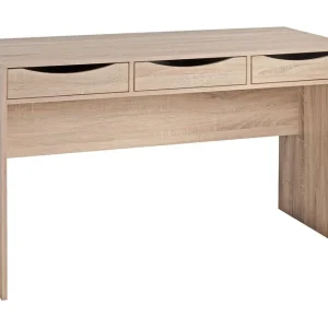 Wohnling Ryea Skrivbord 120 cm med Förvaring 3 Lådor Natur - Möbler Fri frakt