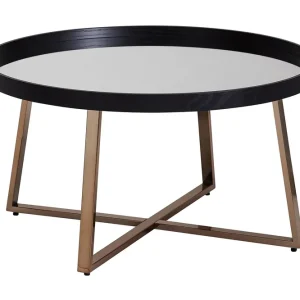 Wohnling Elphin Soffbord 78 cm Runt Glas/Svart - Möbler Kundfavorit