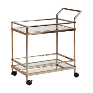 Billig Wohnling Yopps Drinkvagn 65x45 cm Guld - Möbler