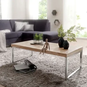 Wohnling Thuxton Soffbord 120 cm Akacia/Krom - Möbler Fri frakt