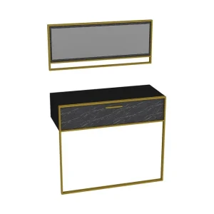 Susia Sideboard 90 cm Guld|Svart - Förvaring Erbjudande