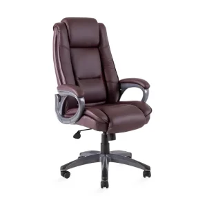 Kontorstol CALVIN 81x65xH114-1215cm mörkröd - Möbler Erbjudande