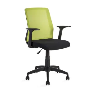 Handla nu Kontorstol Alpha 60x55xh875-95 cm Svart Grönt - Möbler