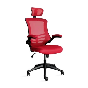 Kontorstol RAGUSA 665xD51xH117-126cm röd - Möbler Erbjudandepris