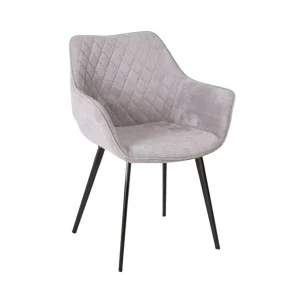 Stol Naomi 61x605xh47/84 cm Grått Tyg - Möbler Rabatt