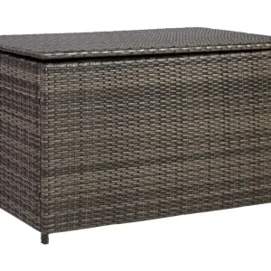 Kuddbox WICKER 122x52xH62cm brun - Utemöbler Reapris