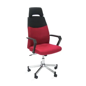 Kontorstol DOMINIC 58x59xH1135-121 röd/svart - Möbler Populär