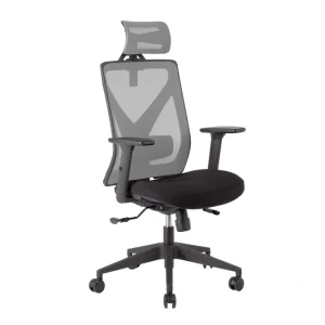 Utförsäljning Kontorstol MIKE 64x65xH110-120cm svart/grå - Möbler
