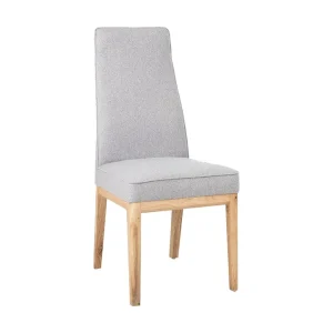 Stol PRESTON 46x585xH102cm grått tyg - Möbler Köp nu