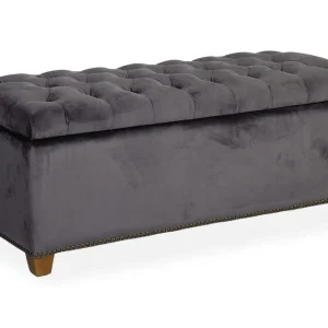 Lägg i varukorgen Fotpall Holmes Velvet Med Förvaring 112x46xh47 - Möbler