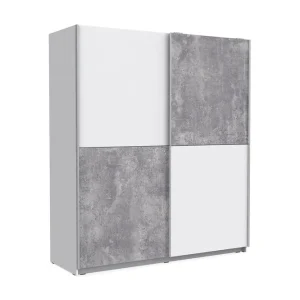 Billig Slosser Garderob 170x191 cm Grå - Förvaring