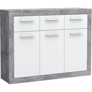 Trygg betalning Mohaned Skänk 34x118 cm Grå - Förvaring
