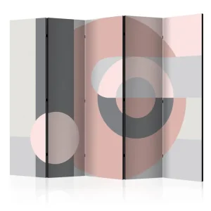 Handla nu Rumsavdelare - Geometric Wreath (Pink) II 225x172 Artgeist sp. z o. o. - Inredning