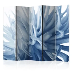 Sänkt pris Rumsavdelare - Flower - blue dahlia II 225x172 Artgeist sp. z o. o. - Inredning