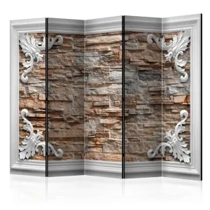 Endast idag Rumsavdelare - Brick in the Frame (Brown) II 225x172 Artgeist sp. z o. o. - Inredning