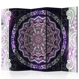 Endast idag Rumsavdelare - Round Stained Glass (Violet) II 225x172 Artgeist sp. z o. o. - Inredning