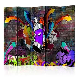 Rumsavdelare - Graffiti: Colourful attack II 225x172 Artgeist sp. z o. o. - Inredning Fri frakt