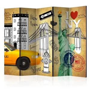 Rumsavdelare - One way - New York II 225x172 Artgeist sp. z o. o. - Inredning Kampanj