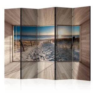 Begränsat erbjudande Rumsavdelare - Modern Lounge: By the Sea II 225x172 Artgeist sp. z o. o. - Inredning