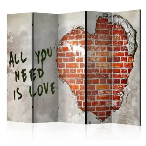 Premium Rumsavdelare - Love is all you need II 225x172 Artgeist sp. z o. o. - Inredning