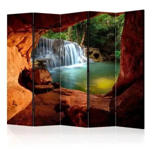 Nyhet Rumsavdelare - Cave: Forest Waterfall II 225x172 Artgeist sp. z o. o. - Inredning