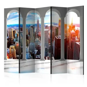 Snabb leverans Rumsavdelare - Pillars and New York II 225x172 Artgeist sp. z o. o. - Inredning