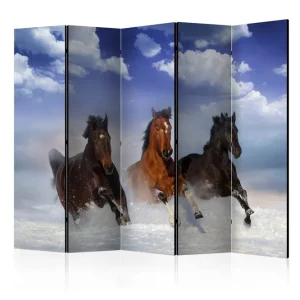 Rabatter Rumsavdelare - Horses in the Snow II 225x172 Artgeist sp. z o. o. - Inredning