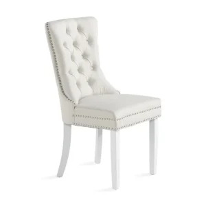 Bloomington Bergviken Beige Matstol Vit / Trä - Möbler Extra rabatt