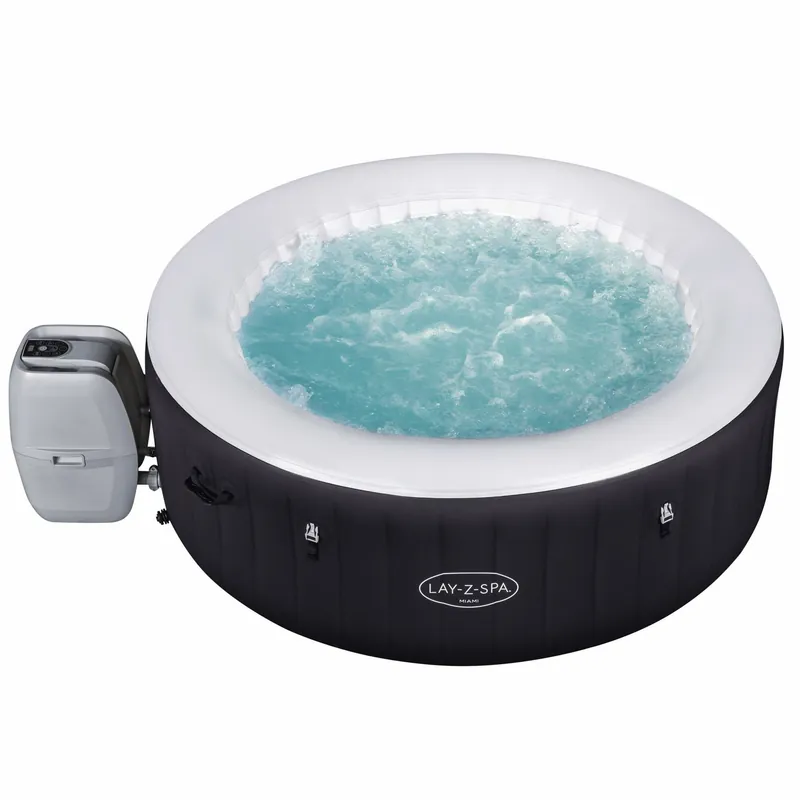 Bestway Lay-Z Spa Miami Airjet | Bestway uppblåsbart spabad 2-4 personer - Trädgård & spabad Endast denna vecka