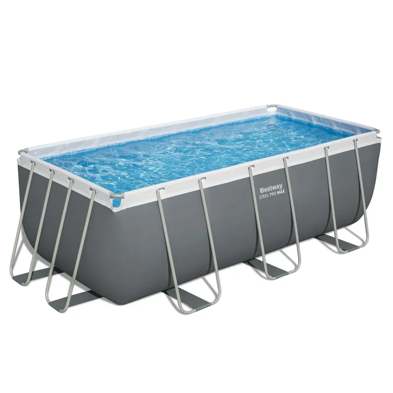 Bestway Bestway pool ovan mark 4,1x2m - 122cm djup | Power Steel (56456) - Trädgård & spabad Rea