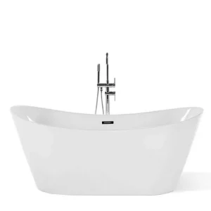 Rabatt Menailo Badkar Fristående 180 cm Vit - Hus & renovering