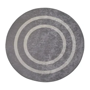 Argentu Matta Rund 100 cm Silver/Sammet - Textil & mattor Kampanjpris