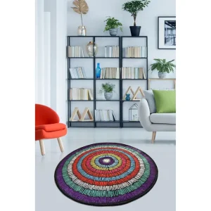 Andrarum Bengul Matta Rund 140 cm Flerfärgad/Sammet - Textil & mattor Nyhet