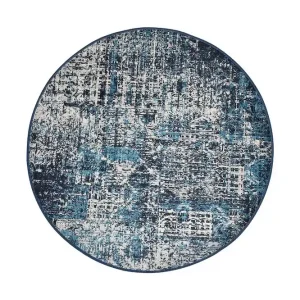Vovoka Matta Rund 140 cm Flerfärgad/Sammet - Textil & mattor Sista chansen