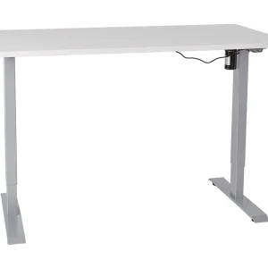 Rea Ergosum Skrivbord 140 cm Höj-och Sänkbar Grå/Vit - Möbler