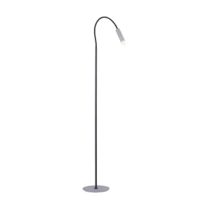 Nedsatt pris PURE-GEMIN golvlampa, aluminium Grå - Belysning & el