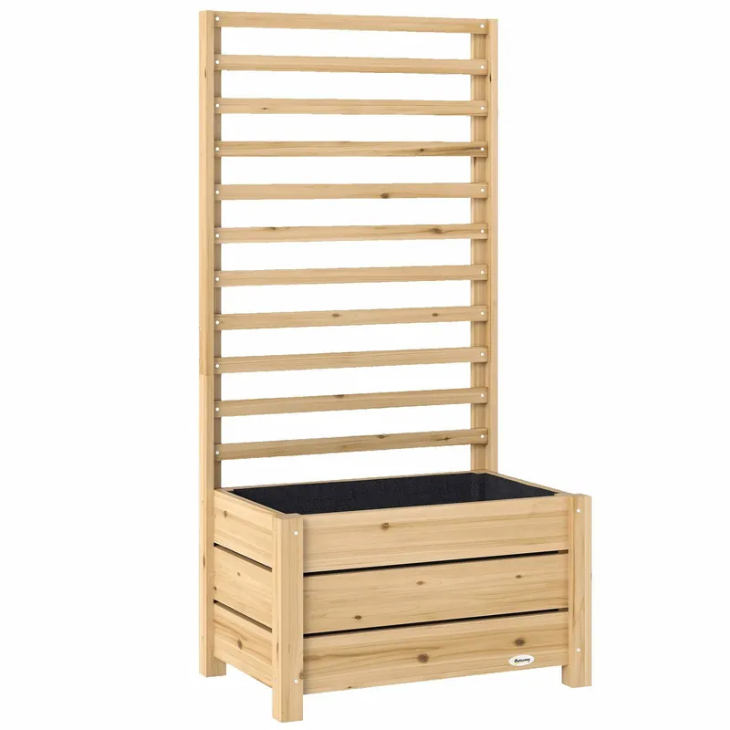 Beställ nu Träkruka med spaljé – Durable, 60x39x120 cm