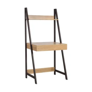 Stepan Skrivbord 74 cm med Förvaring Hylla Brun/Trä/Natur - Möbler Sänkt pris