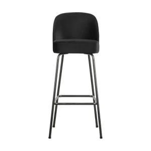Bastien Barstol 80 cm Sammet/Svart - Möbler Extra rabatt