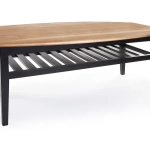 Rabatter Scandinavian Choice Chicago Soffbord 130 cm med Förvaring Hylla Ek/Svart - Möbler