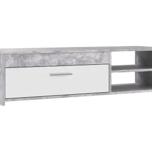 Köp nu Iztaza Tv-bänk 120 cm Betonggrå/Vit - Möbler